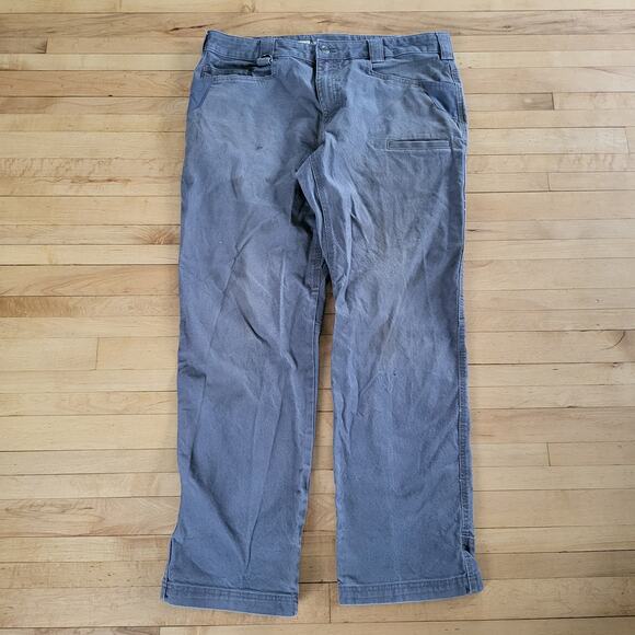 Noble Outfitters Canvas Pants 38x32 Gray Hammer Carpenter Heavy Workwear Grunge - Picture 1 of 10